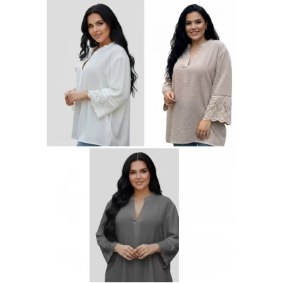 Блуза жатка 26106. Розмір M L XL( 52/54/56)