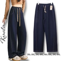 Джинсові брюки беггі.Весна-літо. Фірми Kеnalin. Колір темно синій. Розміри: 2XL-3XL, 3XL-4XL, 4XL-5XL, 5XL-6XL