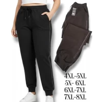 Брюки жіночі спортивні демісезонні. Фірми Kenalin. Тканина мікродайвінг ( еластан) знизу на манжеті, по боках сріблясті стрази. Батал. Розміри: 4XL-8XL