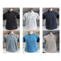 Чоловічі футболки поло. Розміри m, l, xl, 2xl, 3xl. В упаковці 5 шт одного кольору. Матеріал вафелька.