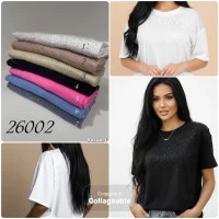 Жіночі футболки. Розміри 52, 54, 56 (l-2xl). В упаковці 3 шт різного кольору. Матеріал котон.