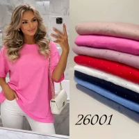 Жіночі футболки. Розміри 52, 54, 56 (l-2xl). В упаковці 3 шт різного кольору. Матеріал котон.