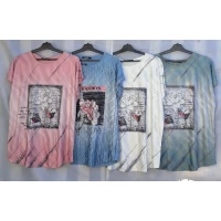 Футболки жіночі батал. Розмір універсальний (54-60).Тканина трикотаж, різного кольору.