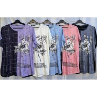 Футболки жіночі батал. Розмір універсальний (52-58).Тканина трикотаж, різного кольору.