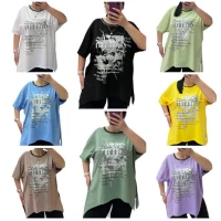 Жіночі футболки. Розмір універсальний 52-56 (l-xl). В упаковці 5 шт різного кольору. Матеріал котон.