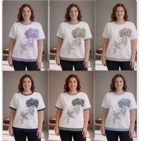 Жіночі футболки 25022, Розмір 48,50,52,54 Якість cotton95%