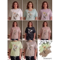 Жіночі футболки 25067 Трикотаж ХБ Размер 48,50,52,54