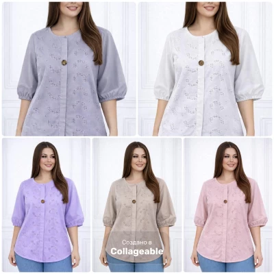 Рубашка 6030. Якість-COTTON 100% Розмір-M.L (52/54)
