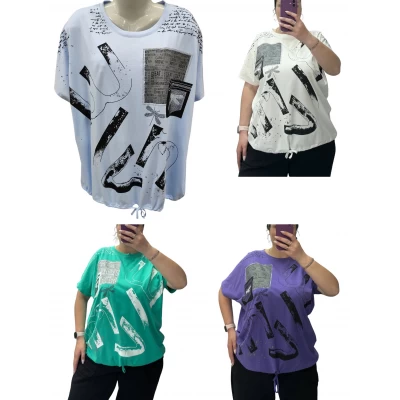 Футболка на завʼязці 25082 (супер батал) Розмір - 56,58,60 2XL,3XL,4XL Якість-95% котон