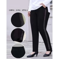 Штани жіночі Золото, чорні демісезонні батальні р.10XL-12XL