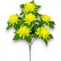 Искусственные цветы букет георгины Искристые, 45см