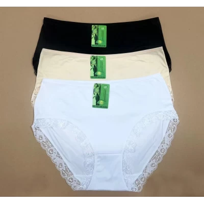 Трусики жіночі бамбук, різні кольори, напівбатальні р.L-2XL