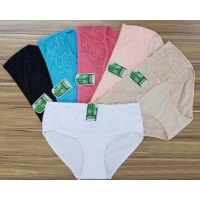Трусики жіночі бамбук, різні кольори, напівбатальні р.L-2XL