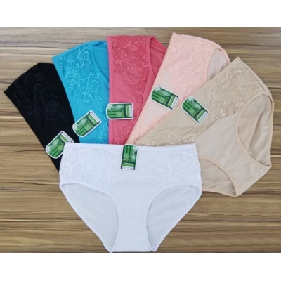 Трусики жіночі бамбук, різні кольори, напівбатальні р.L-2XL