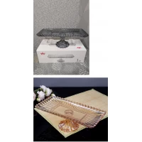 Сервировочное блюдо на ножке для фруктов,канапе, конфет Графит и бронза