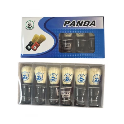 Помазок пластиковый с белой щетиной, размером (10,5*3,6) см, (6 шт в уп)