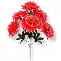 Искусственные цветы букет хризантемы Помпоны, 55см