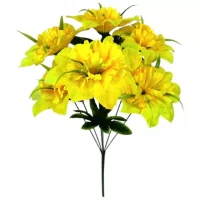 Искусственные цветы букет георгины Звезды, 50см
