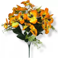 Искусственные цветы букет Анютыны глазки, 46см