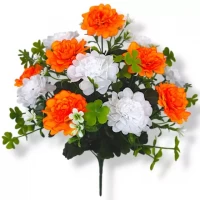 Искусственные цветы букет хризантемы кустовые Гармония, 40см