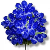 Искусственные цветы букет мальви полноцветные, 48см