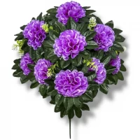 Искусственные цветы букет калинка атласная 9-ка, 54см