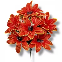 Искусственные цветы букет клематисы Сицилия, 36см