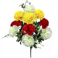 Искусственные цветы букет гвоздики Ансамбль, 52см