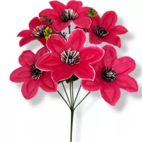 Искусственные цветы букет клематис Звездный, 36см