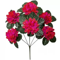 Искусственные цветы букет калинка зеленый воротник, 35см