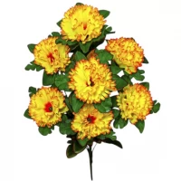 Искусственные цветы букет гвоздики Восьмерка, 41см