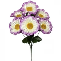 Искусственные цветы букет атласные герберы, 33см