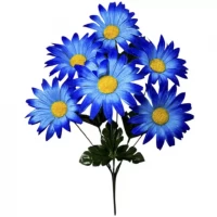 Искусственные цветы букет астры альпийские, 34см
