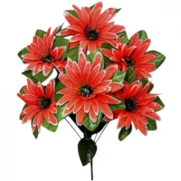 Искусственные цветы букет астры Мушки, 35см