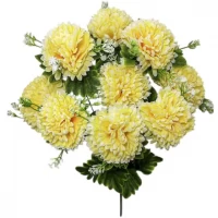 Искусственные цветы букет гвоздика шаровидная, 48см