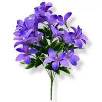 Искусственные цветы букет лилии атласные, 35см