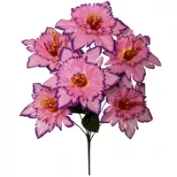 Искусственные цветы букет нарциссы Кружева, 38см