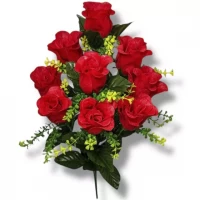 Искусственные цветы букет бутоны роз Амур, 48см