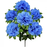 Искусственные цветы букет гвоздики Королевские, 60см