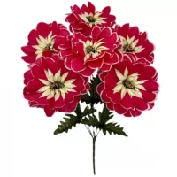 Искусственные цветы букет георгины волнистые, 55см