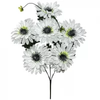 Искусственные цветы букет астры атласные, 52см