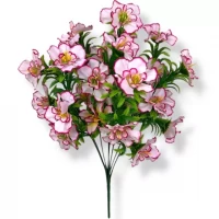 Искусственные цветы букет гвоздика кустовая, 45см