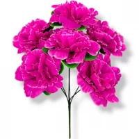 Искусственные цветы букет гвоздики Пышные, 36см