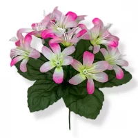 Искусственные цветы букет лилии бордюрки, 28см