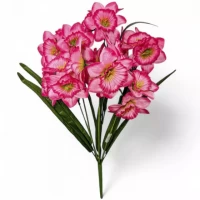 Искусственные цветы букет нарциссы Радужные, 52см