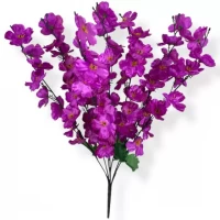 Искусственные цветы букет сакура атласная 7-ка, 54см