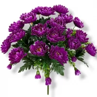 Искусственные цветы букет хризантемы Парковые, 50см