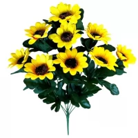 Искусственные цветы букет подсолнухи Николаев, 43см