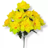 Искусственные цветы букет георгины звезды 10-ка, 55см