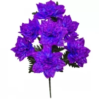 Искусственные цветы букет георгины Семерка, 53см